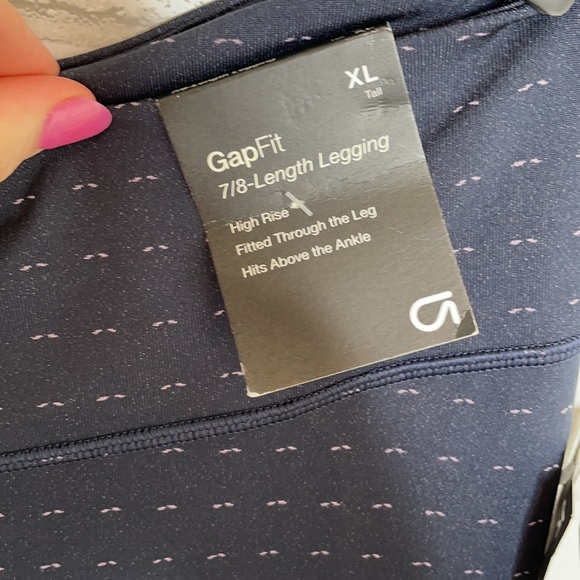 Gap Fit Navy Winterbrush 7/8 Legging *TALL - Picture 6 of 14